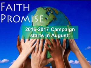 announcement_faith promise_7_31_16